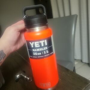 YETI Rambler 36 oz Bright Orange Bottle